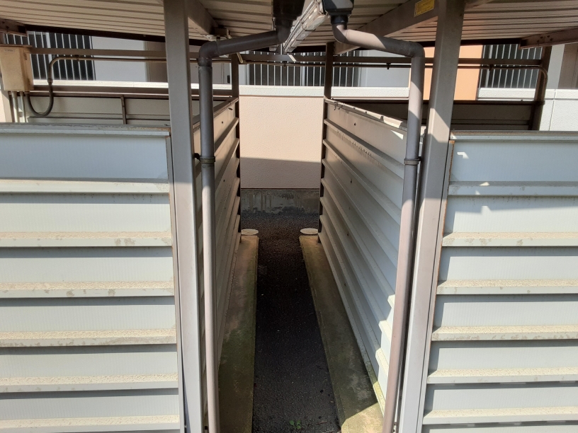 駐輪場ネット設置工事