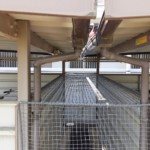 駐輪場ネット設置工事
