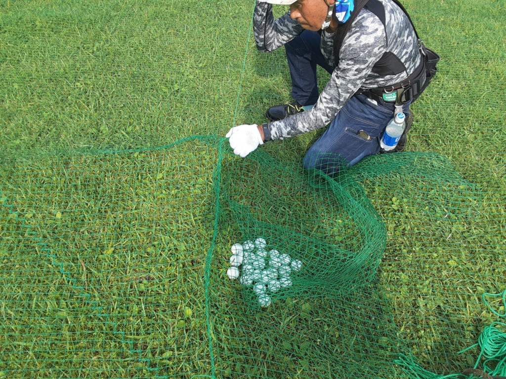 ボール落とし穴設置工事