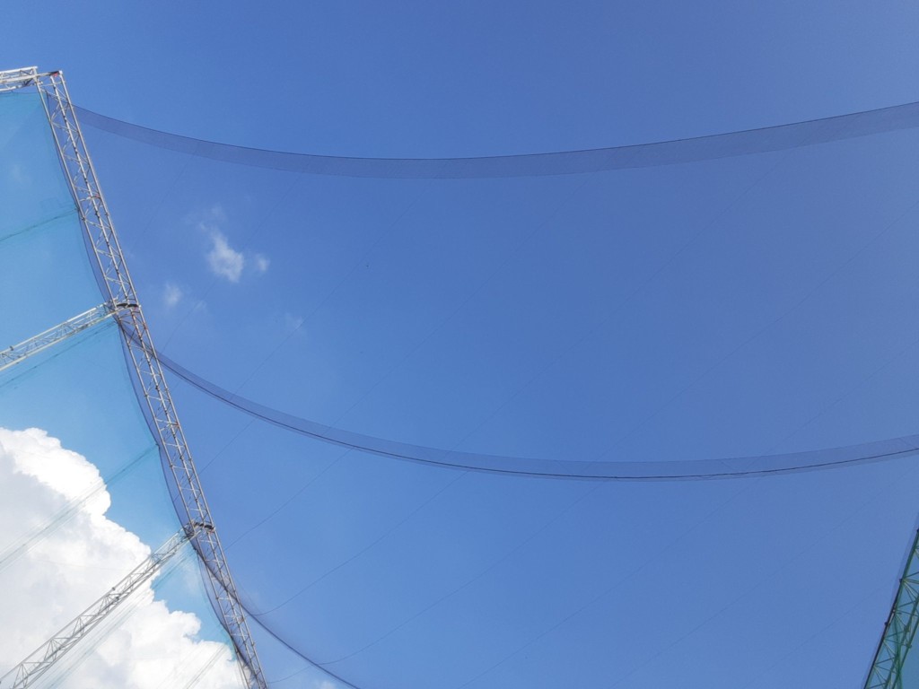 天井ネット増設工事