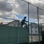 防球ネット補強工事