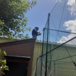 防球ネット補強工事