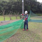 左サイドネット張替工事