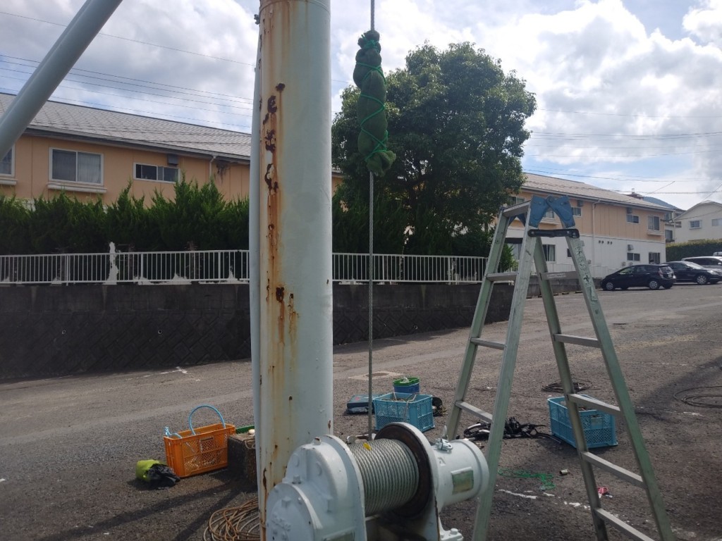 巻ワイヤー交換工事