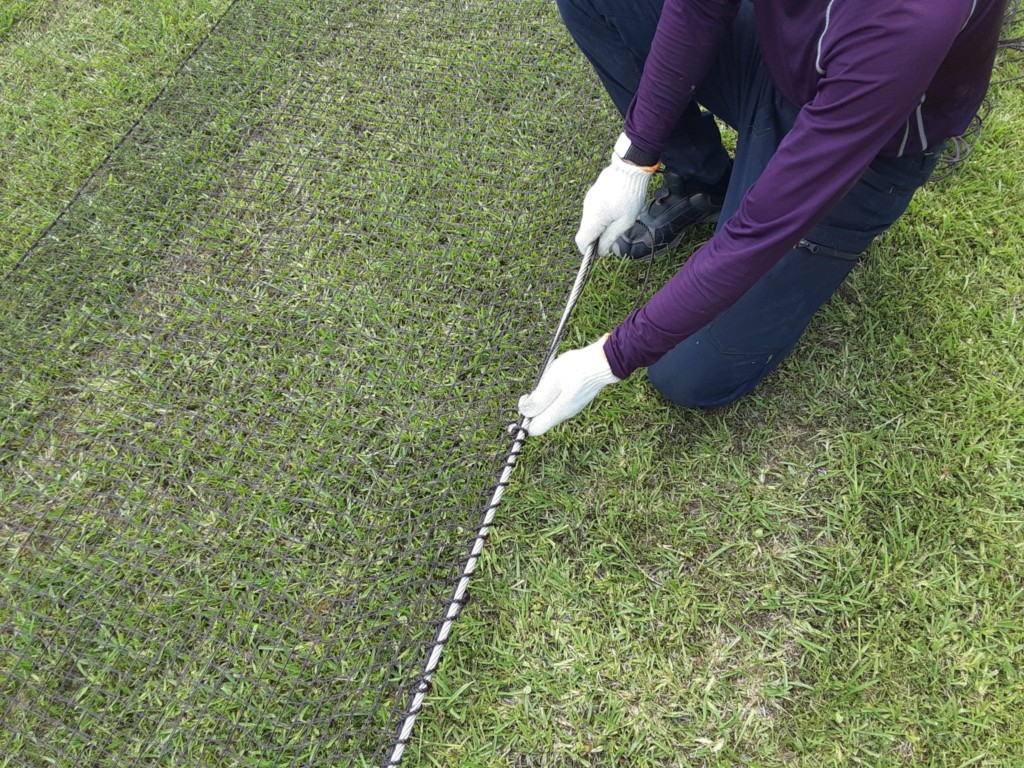 天井ネット増設工事