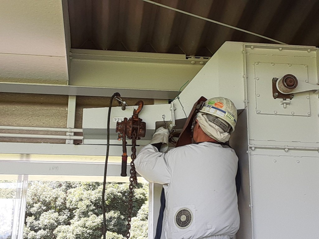 水平コンベア入替工事