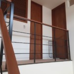 階段落下防止ネット設置工事