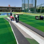 目標グリーン貼替工事