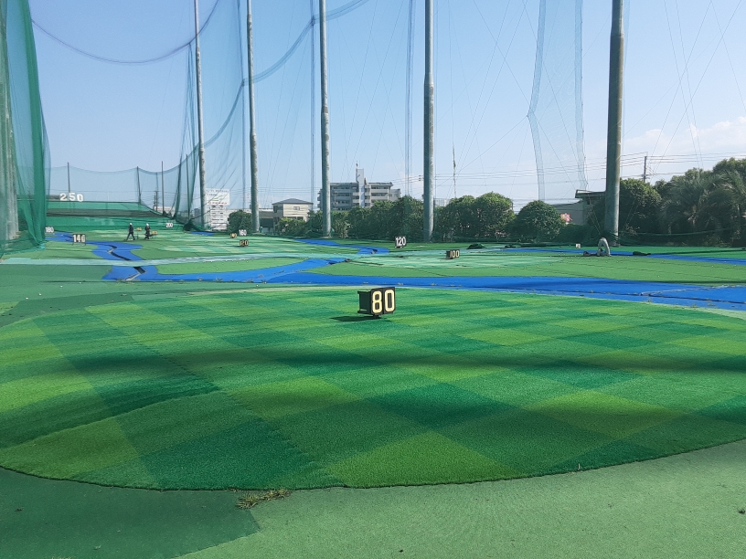 目標グリーン貼替工事