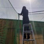 防球ネット設置工事