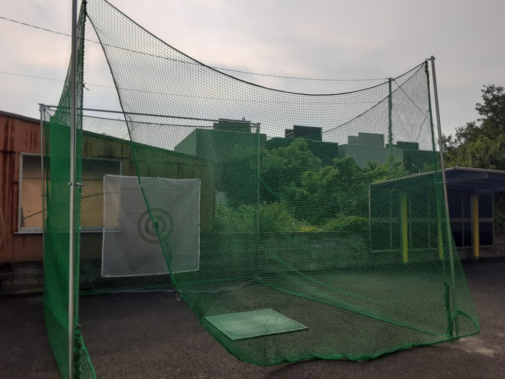 防球ネット設置工事