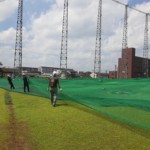 両サイドネット張替工事