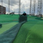 両サイドネット張替工事