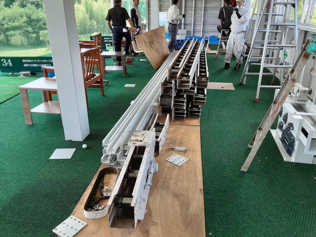 水平コンベア入替工事