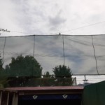 弓道場防矢ネット補修工事