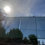 弓道場防矢ネット補修工事