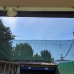弓道場防矢ネット補修工事