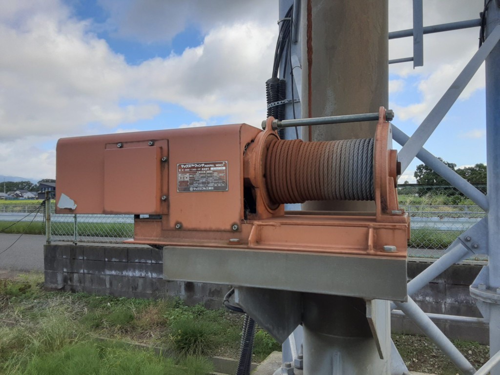 電動ウインチ交換工事