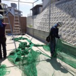 防球ネット設置工事