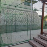 防球ネット設置工事