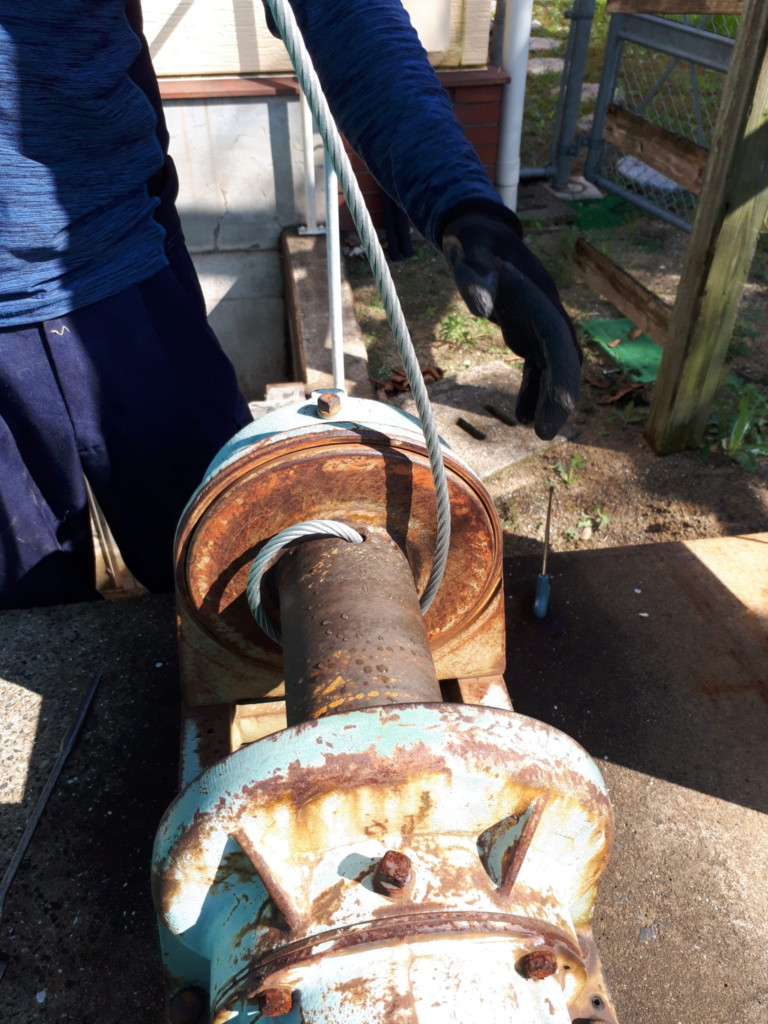 巻ワイヤー交換工事