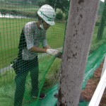 固定ネット張替工事