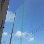グラウンド防球ネット補修工事