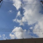 グラウンド防球ネット補修工事