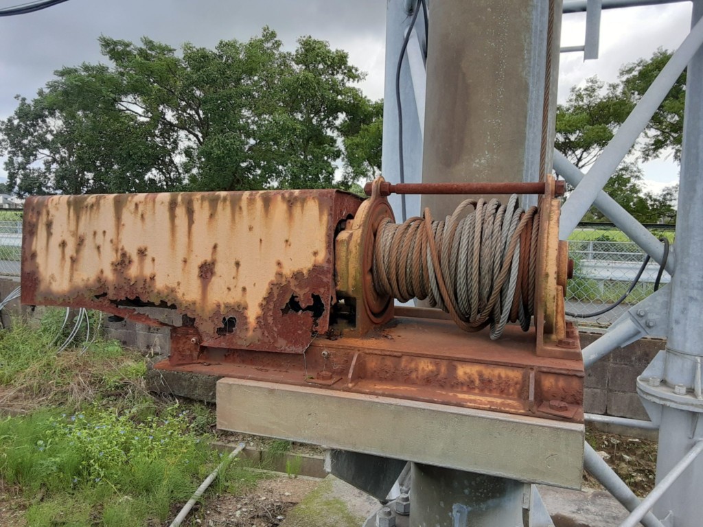 電動ウインチ交換工事
