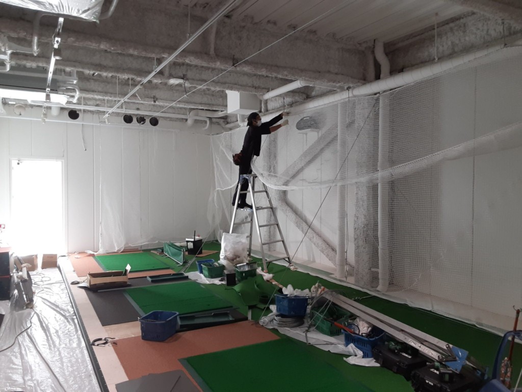 インドアゴルフ練習場新設工事