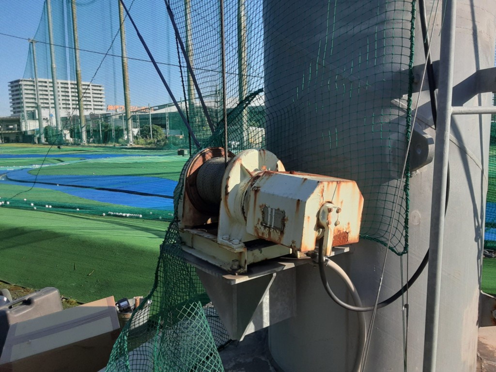 電動ウインチ交換工事