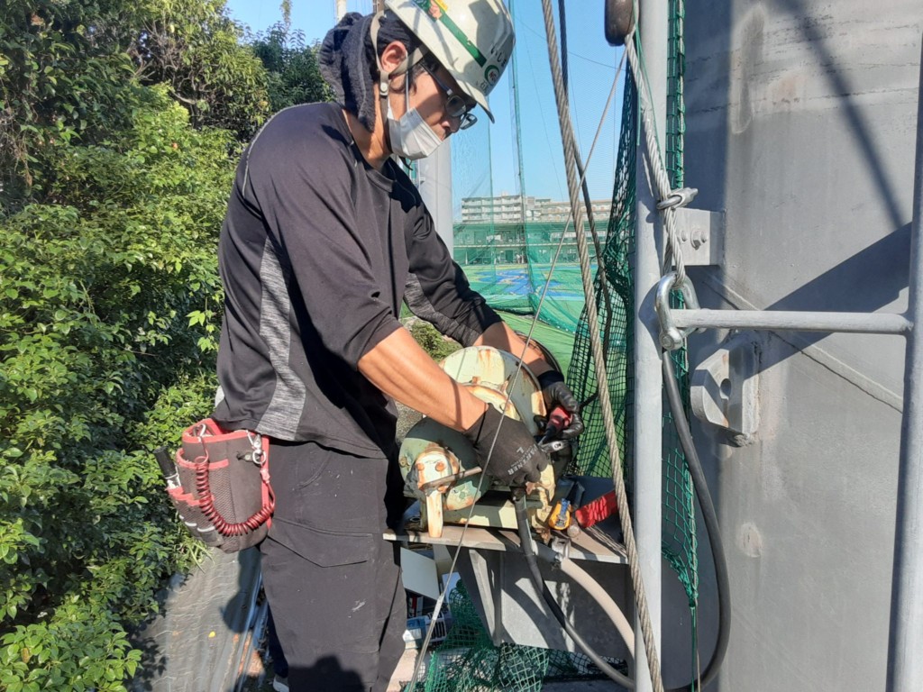 電動ウインチ交換工事