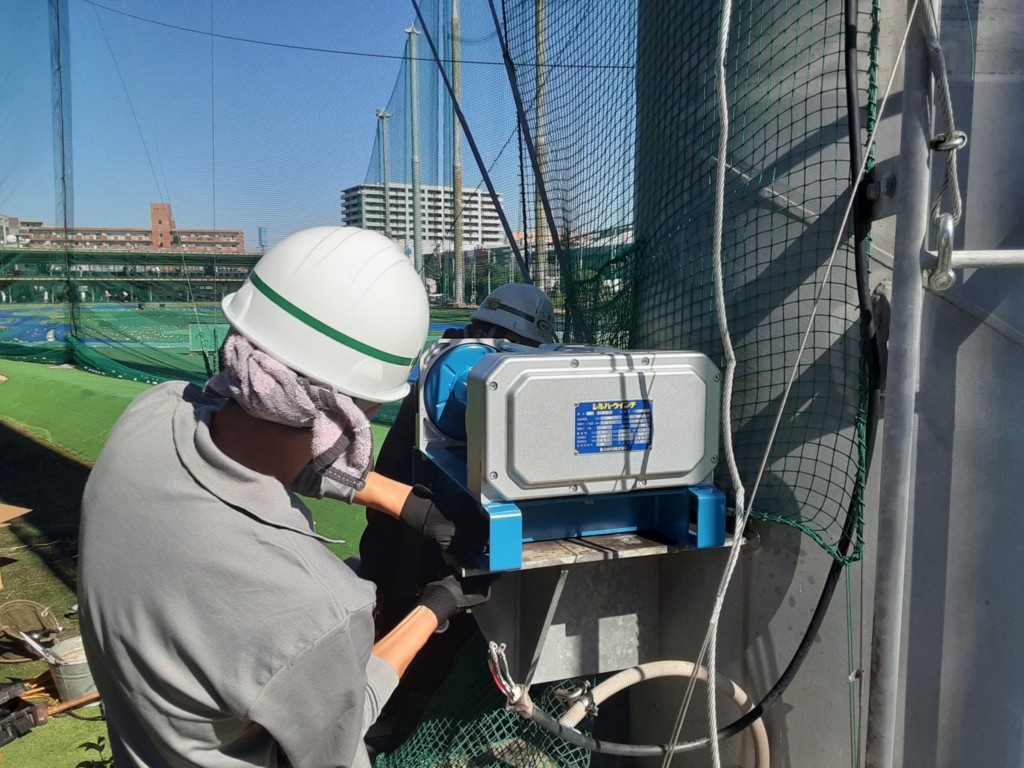 電動ウインチ交換工事