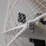 落下防止ネット設置工事