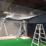 インドアゴルフネット設置工事