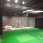 インドアゴルフネット設置工事