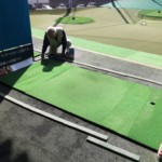 練習場打席嵩上げ工事