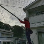 防球ネット設置工事