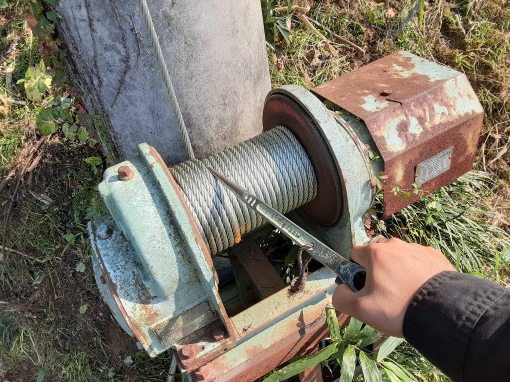 巻ワイヤー交換工事