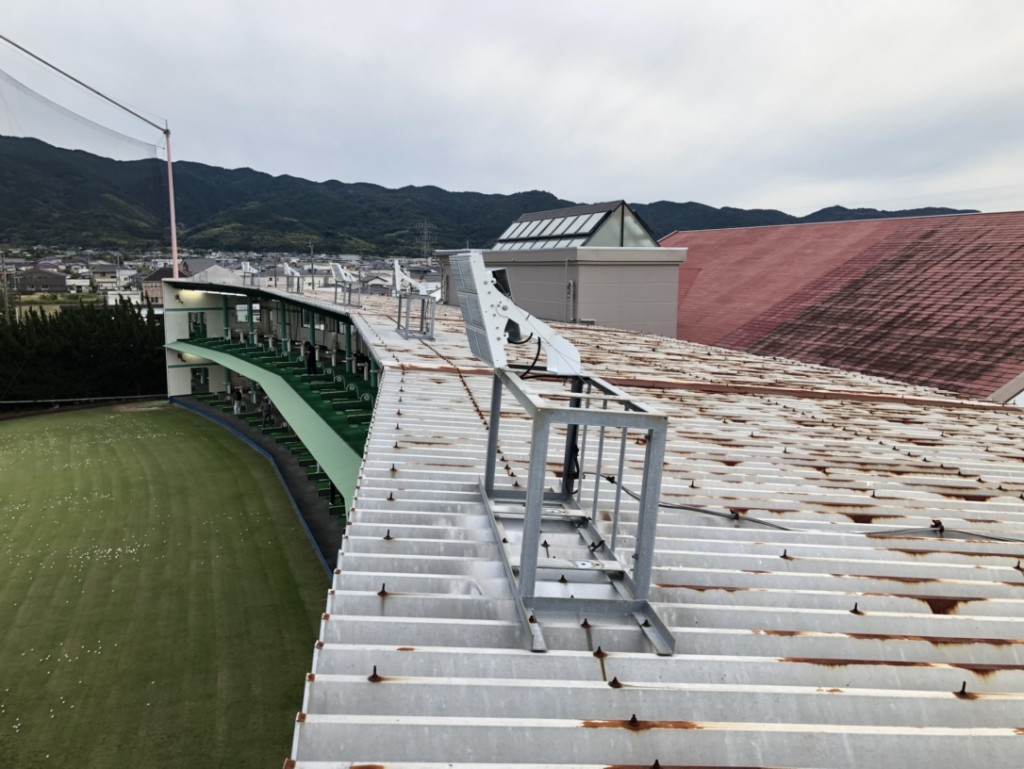 LED投光器交換工事