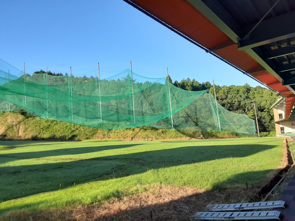 打席手前防球ネット設置工事