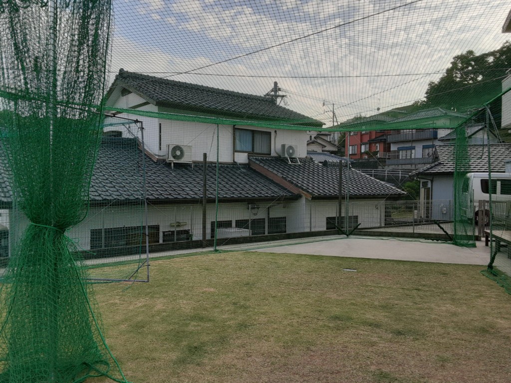 防球ネット設置工事