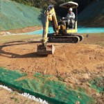 目標グリーン人工芝貼り工事