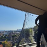 落下防止ネット設置工事