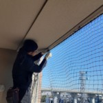 落下防止ネット設置工事