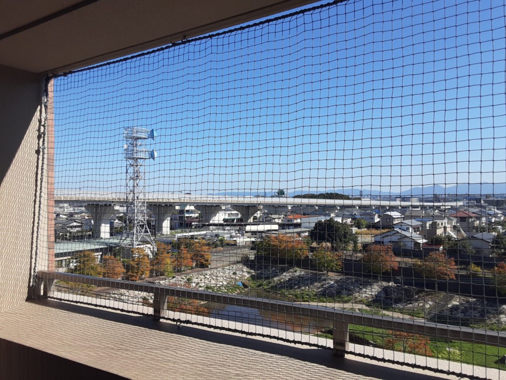 落下防止ネット設置工事