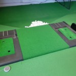 人工芝貼替工事