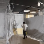 インドアゴルフネット設置工事