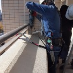 落下防止ネット設置工事