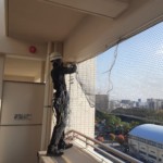 落下防止ネット設置工事